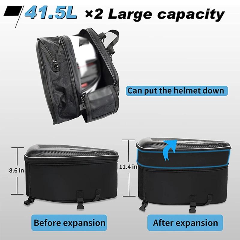 Sacs universels pour sacoches de moto, 2 pièces, sacs de selle pour bagages, fourche de rangement la