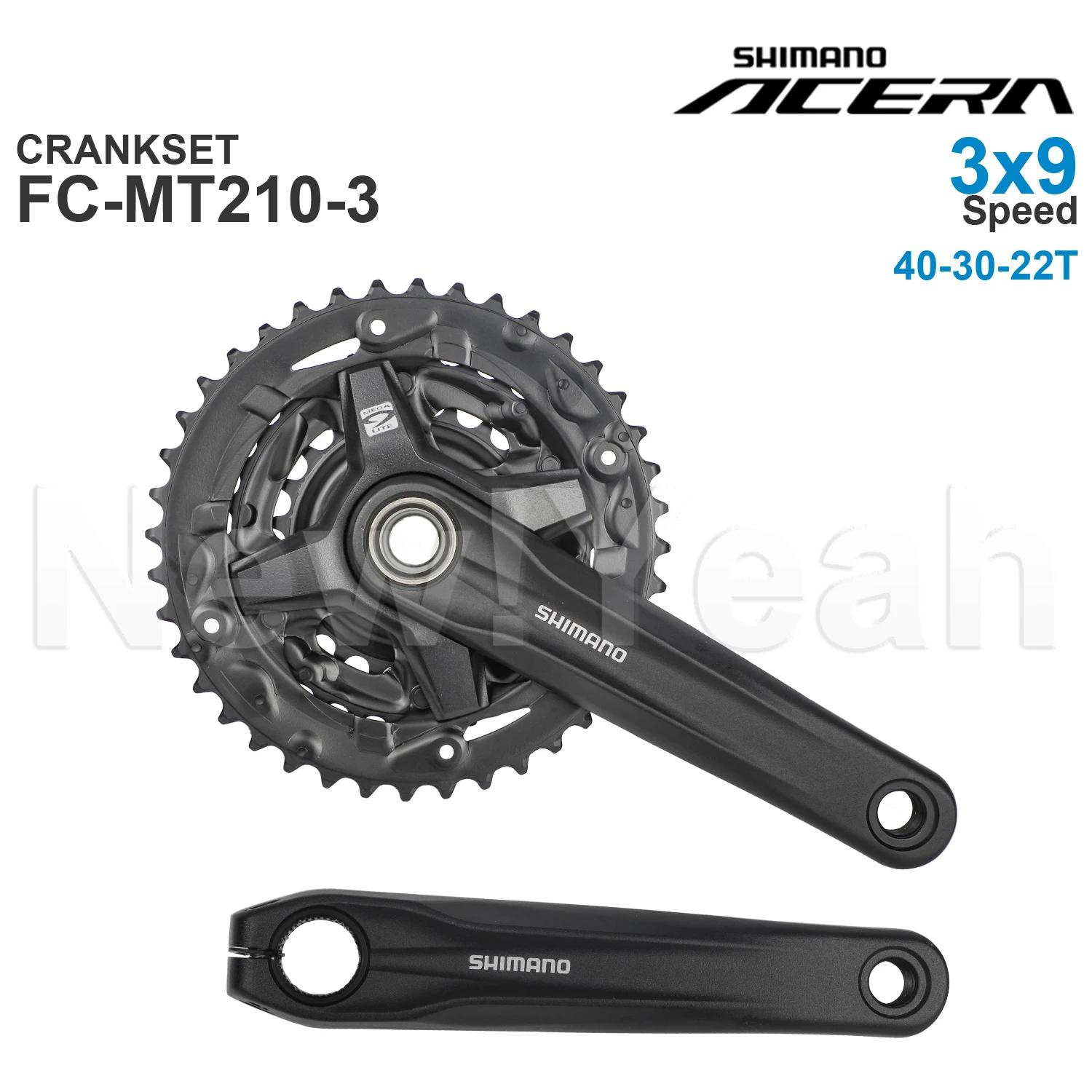 Groupe de transmission SHIMANO ACERA M3000 3x9 vitesses avec pédalier FC-MT210-3 et boîtier de pédal