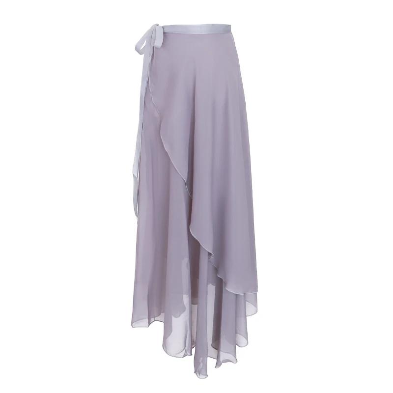 TOVEKIN adultes longues jupes de ballet en mousseline de soie femmes lyrique robe de ballet douce no