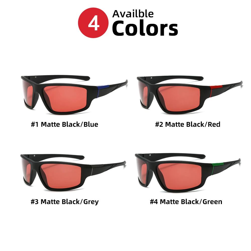 VIVIBEE lunettes de soleil de pêche rouge polarisées hommes TAC lunettes de pêche homomorpiques femm