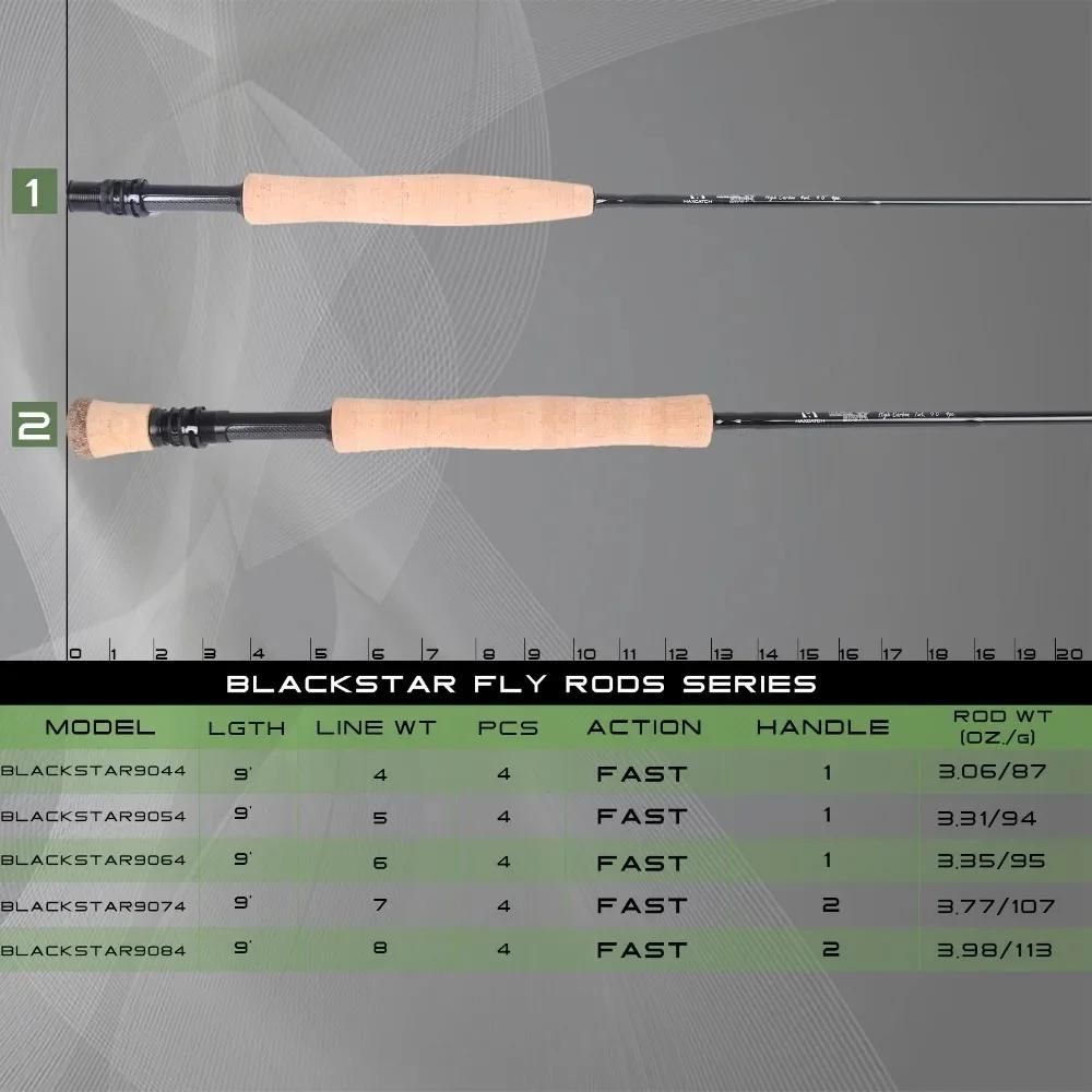 Canne à pêche à la mouche Maximumcatch 30T + 40T SK carbone 4-8WT 9FT 4sec canne à mouche à Action r