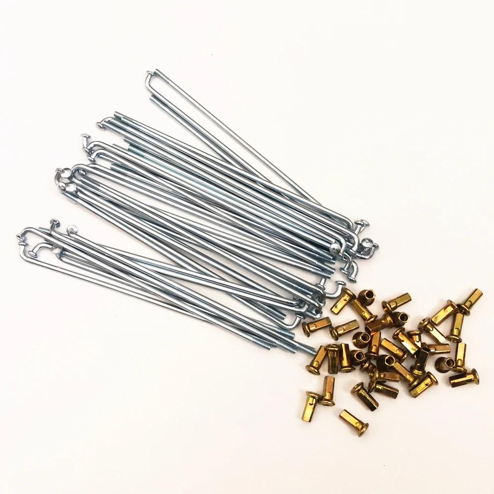 36/lot 8G 9K rayon de vélo diamètre 3.2/3.5/4.0mm * 125-235mm rayon de moto tout-terrain rayon de vé