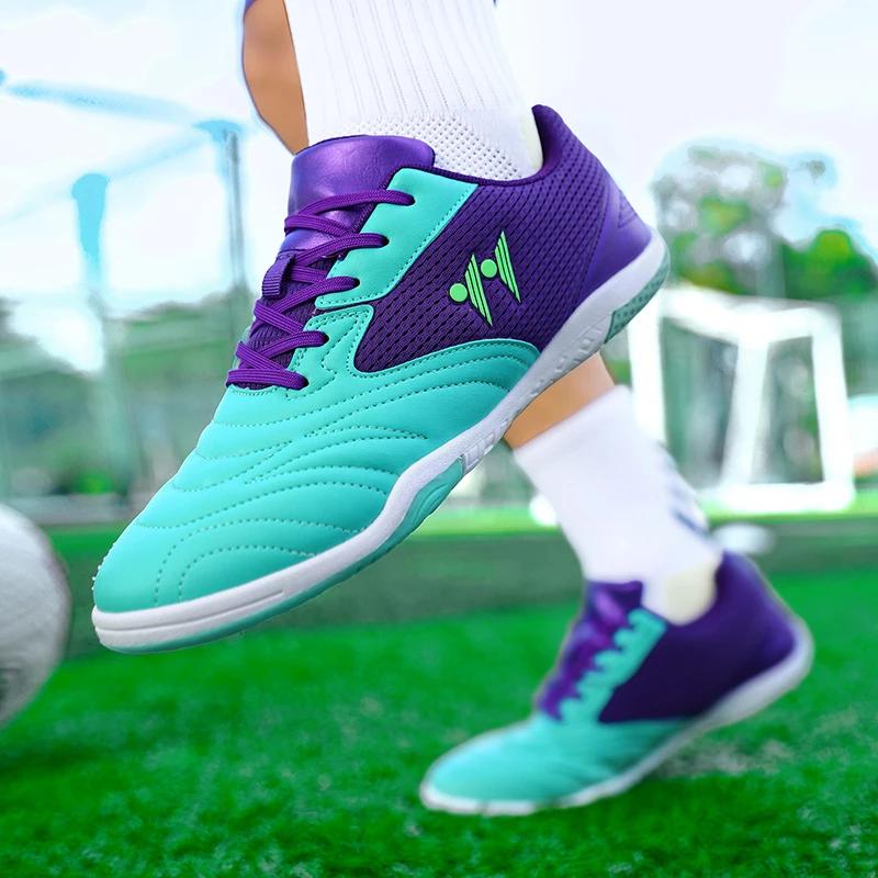 Chaussures de Football pour hommes, baskets de Futsal montantes, antidérapantes, de haute qualité, a