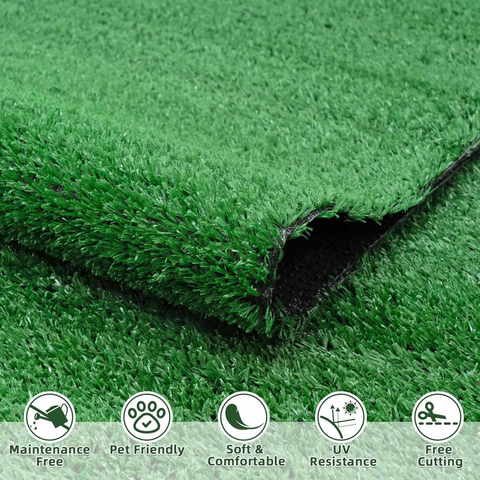 Gazon Élde simulation de prairie, mousse de pelouse, faux polymère vert, tapis de bricolage, micro p