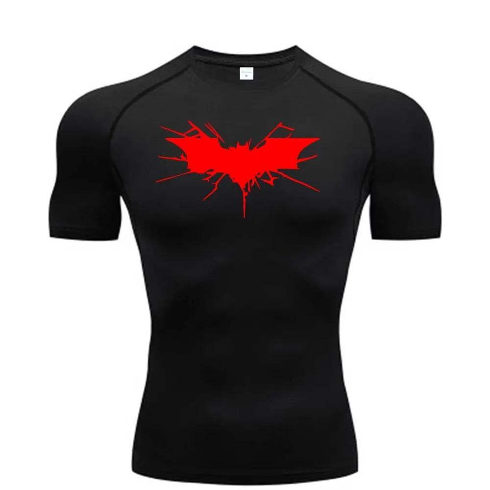 T-shirt de compression pour homme, vêtement de fitness, de musculation, à séchage rapide, RL00101
