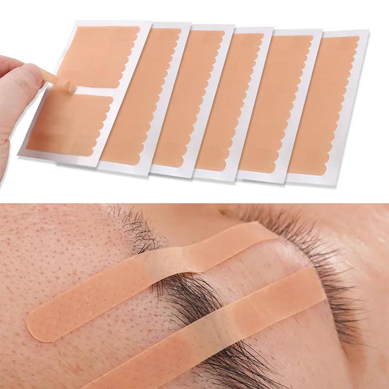 10 feuilles greffées faux cils levage paupière bande Non-tissé sourcil Protection bande Extension de