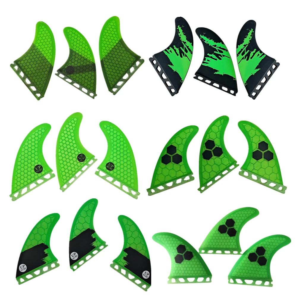 UPSURF FUTURE ailerons verts G3/G5/G7/AM2/GAM palmes de planche de Surf pour accessoires de Surf pro