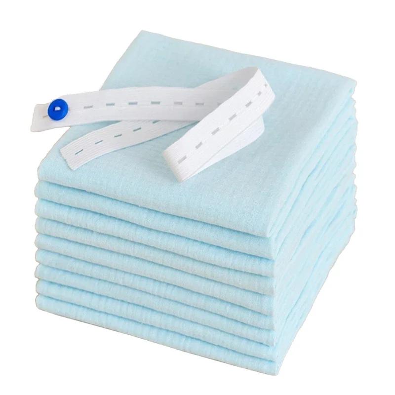 Couches en gaze de coton pour bébé, 8 pièces, pour nouveau-né, à langer, 43x45cm, lavables, réutilis