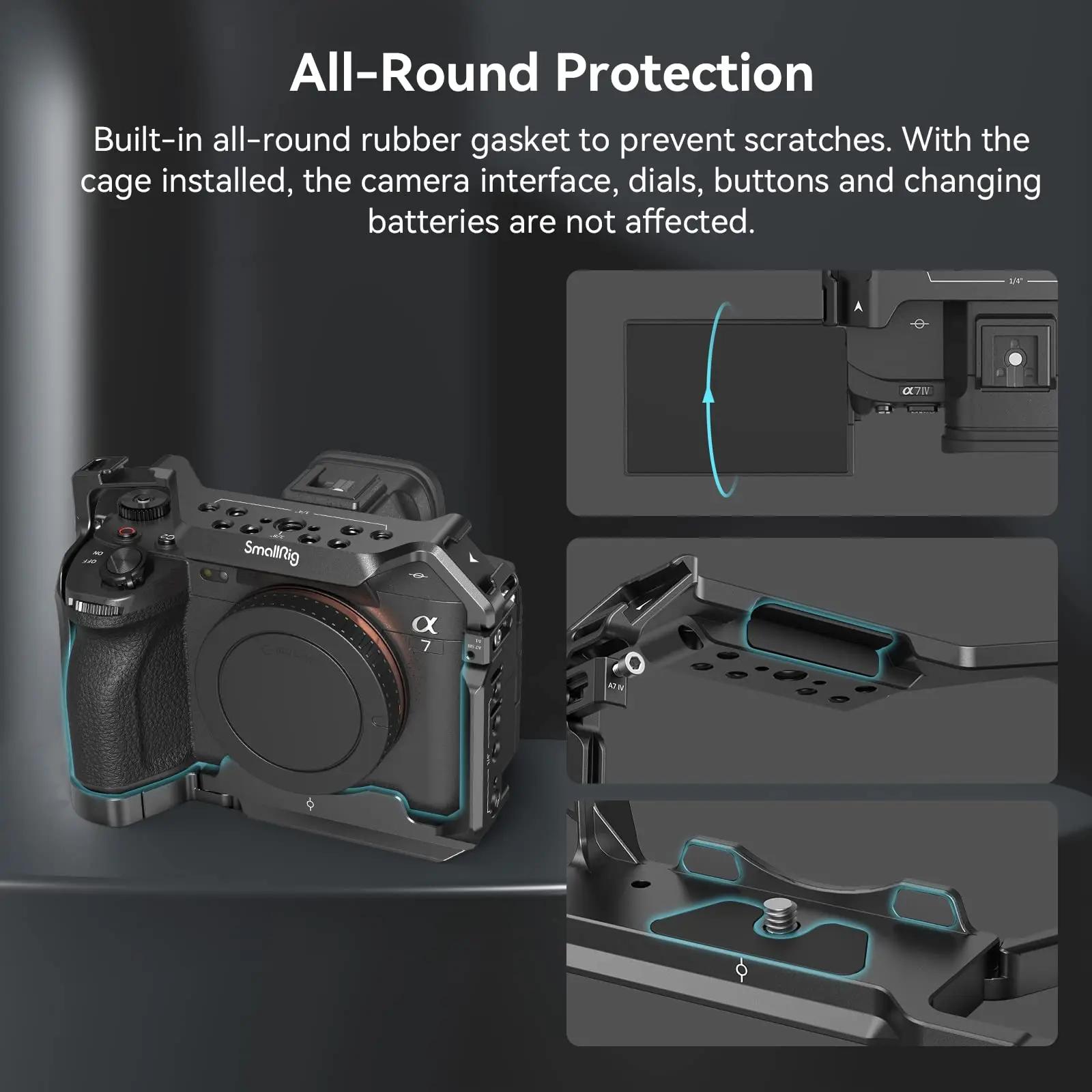 SmallRig A7m4 A7 IV Cage de caméra DSLR complète pour Sony Alpha a7iv A7 IV / Alpha 7S III Kit de Ca