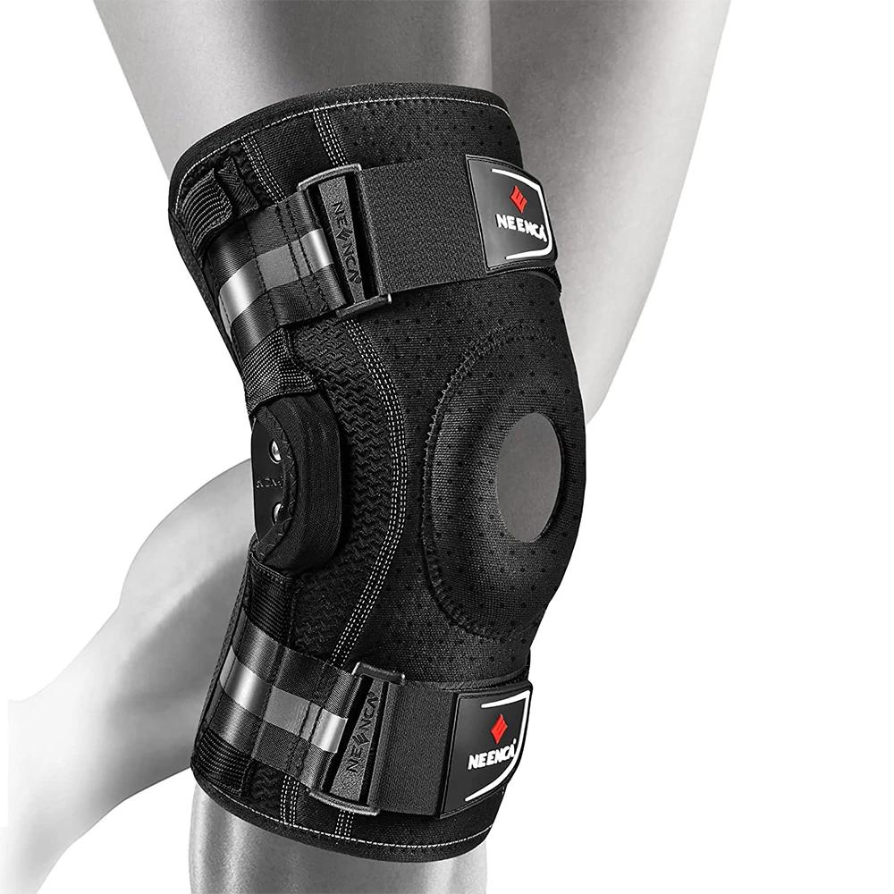 Genouillère articulée, stabilisateurs double face, soutien du genou pour soulager la douleur au geno