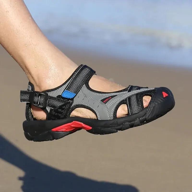 Sandales homme HUMTTO HT-9601A - Chaussures randonnée plage respirantes pour camping et escalade
