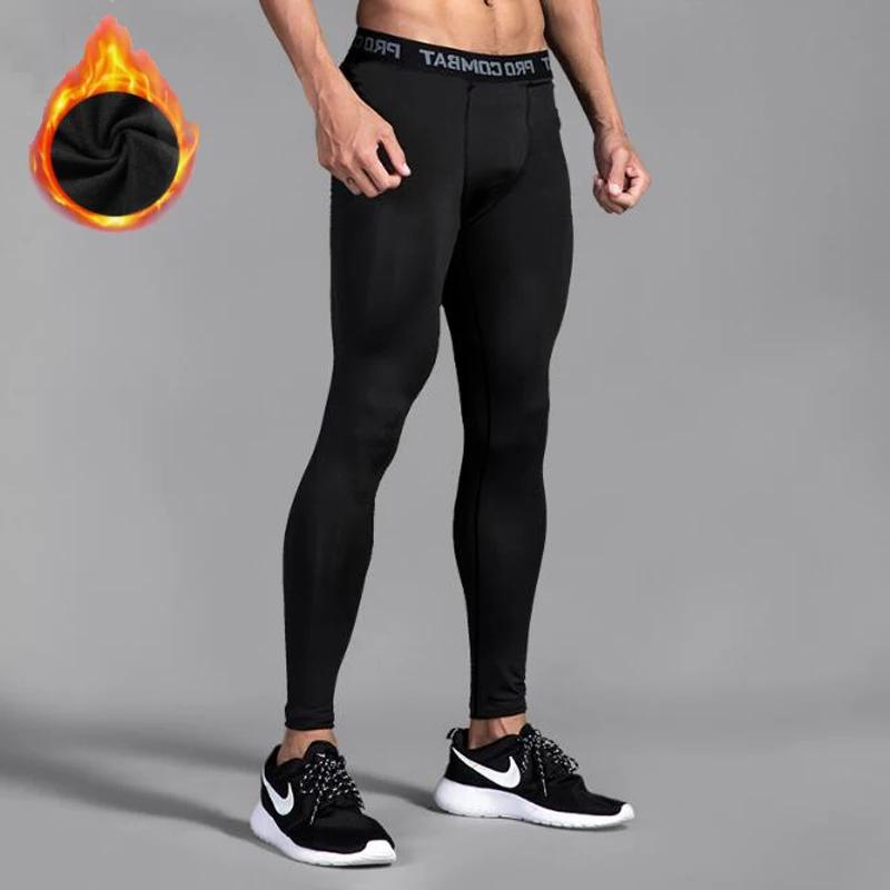 Leggings homme pro basket football fitness - Pantalon stretch hiver polaire entraînement sport