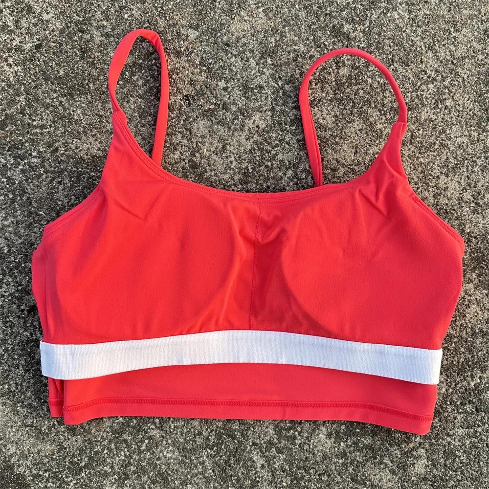 Soutien-gorge de sport pour femmes, couleur unie, Fitness, haut de gymnastique, Yoga, triangle, dos