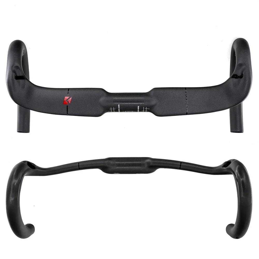 Guidon de vélo de route en carbone T1000, 31.8X380/400/420/440mm, routage interne mat UD, accessoire