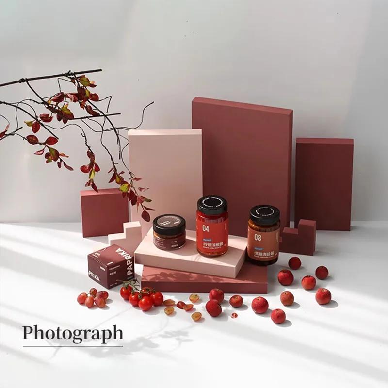 Ensemble de cubes en mousse chaude, accessoires de photographie, prise de vue, ornements 3D, bijoux,