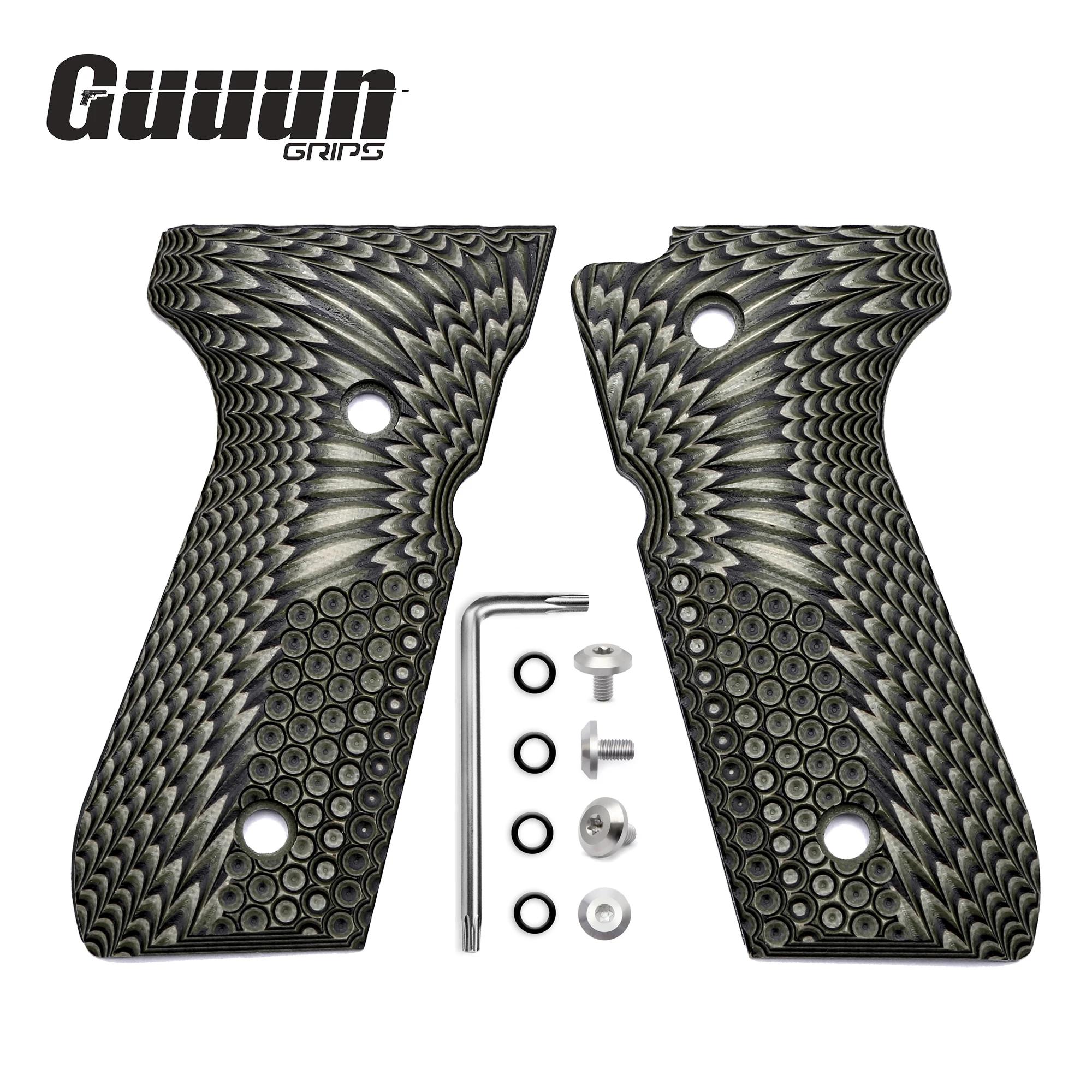 Poignées Guuun G10 pour Beretta 92/96 92fs M9 92A1 INOX panneau de poignée décoratif antidérapant OP