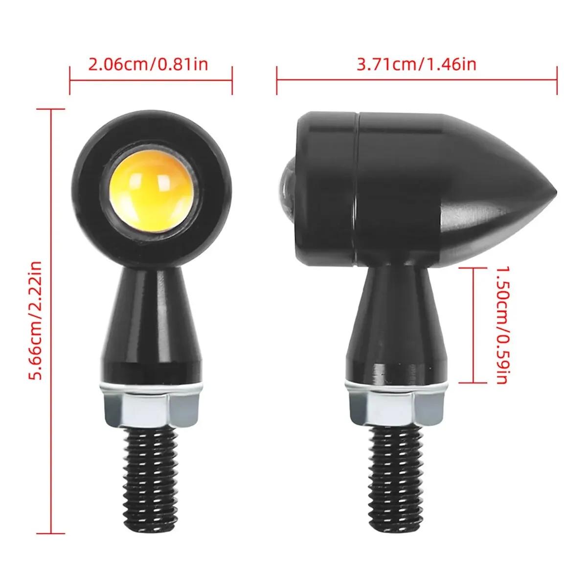 2 feux de plaque d'immatriculation LED Eagle Eye pour Moto, feu arrière jaune, accessoires de Moto,