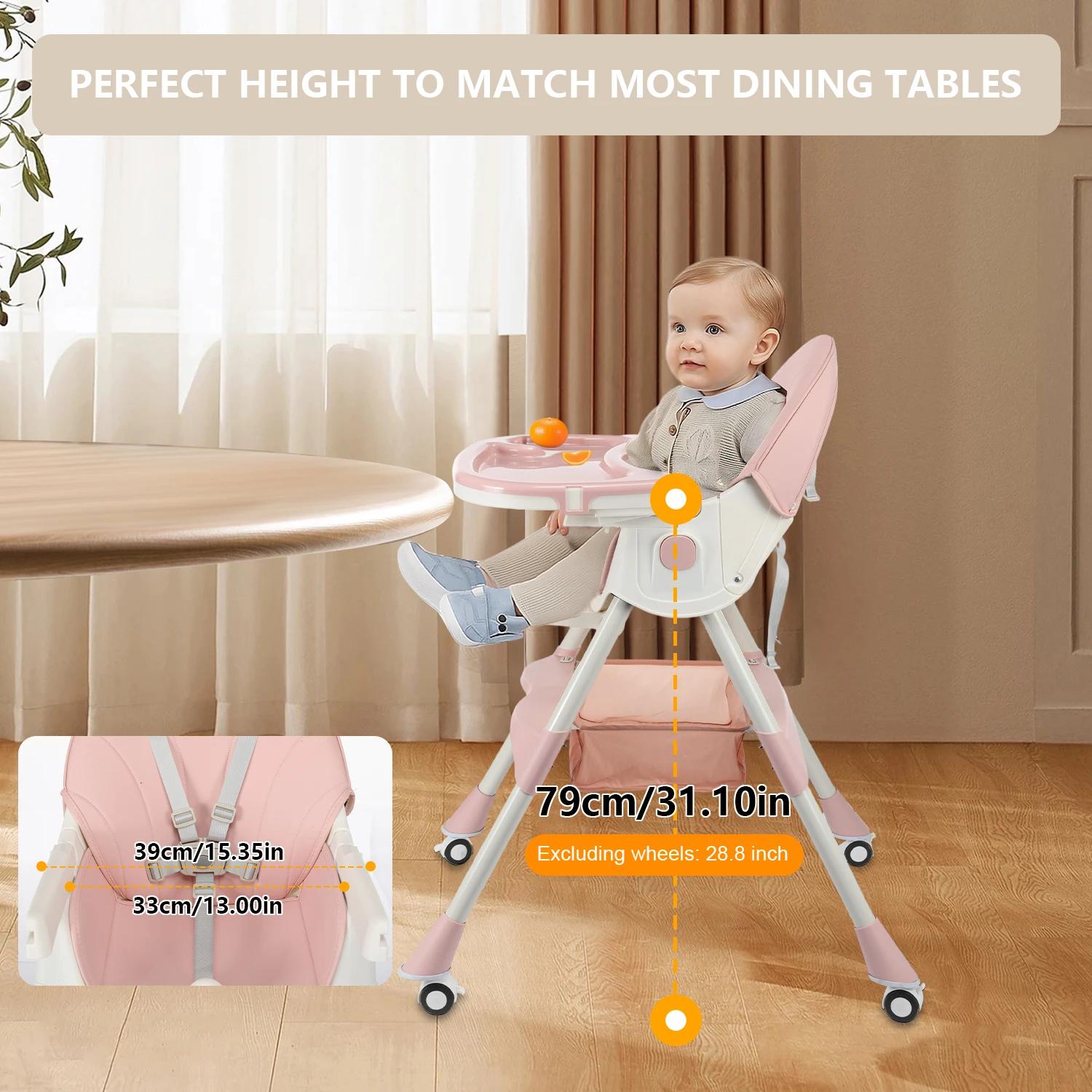 Chaises hautes 3 en 1 pour bébés et tout-petits, chaise haute/table et chaise d'apprentissage pour e