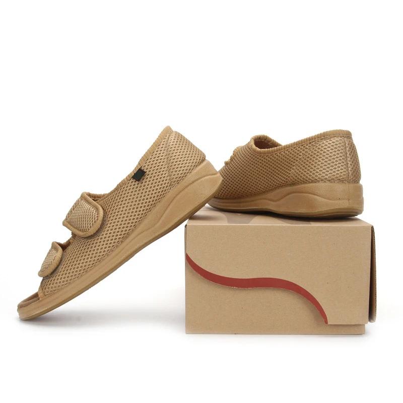 Chaussures élargies pour diabète pour personnes âgées Chaussures de taille réglable avec déformation