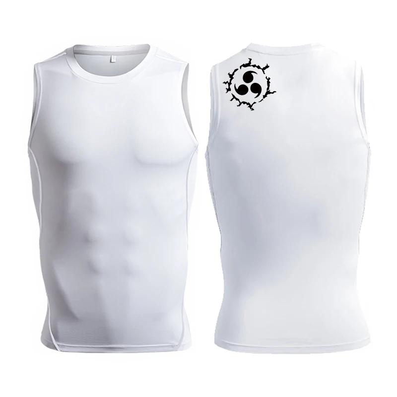 Chemise de Compression sans manches pour hommes, débardeur athlétique à séchage rapide, t-shirts d'e