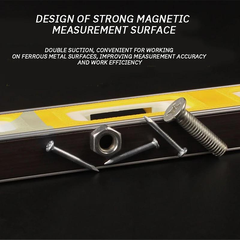 2pcs Jauge de Niveau En Alliage D'aluminium Forte Magnétique Mini Trois Type Jauge de Niveau Horizon