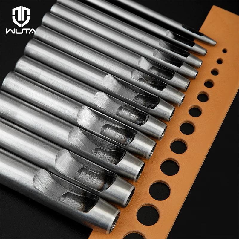 WUTA-Ensemble de poinçons creux en acier pour travaux manuels, outil de poinçonnage pour trous ronds