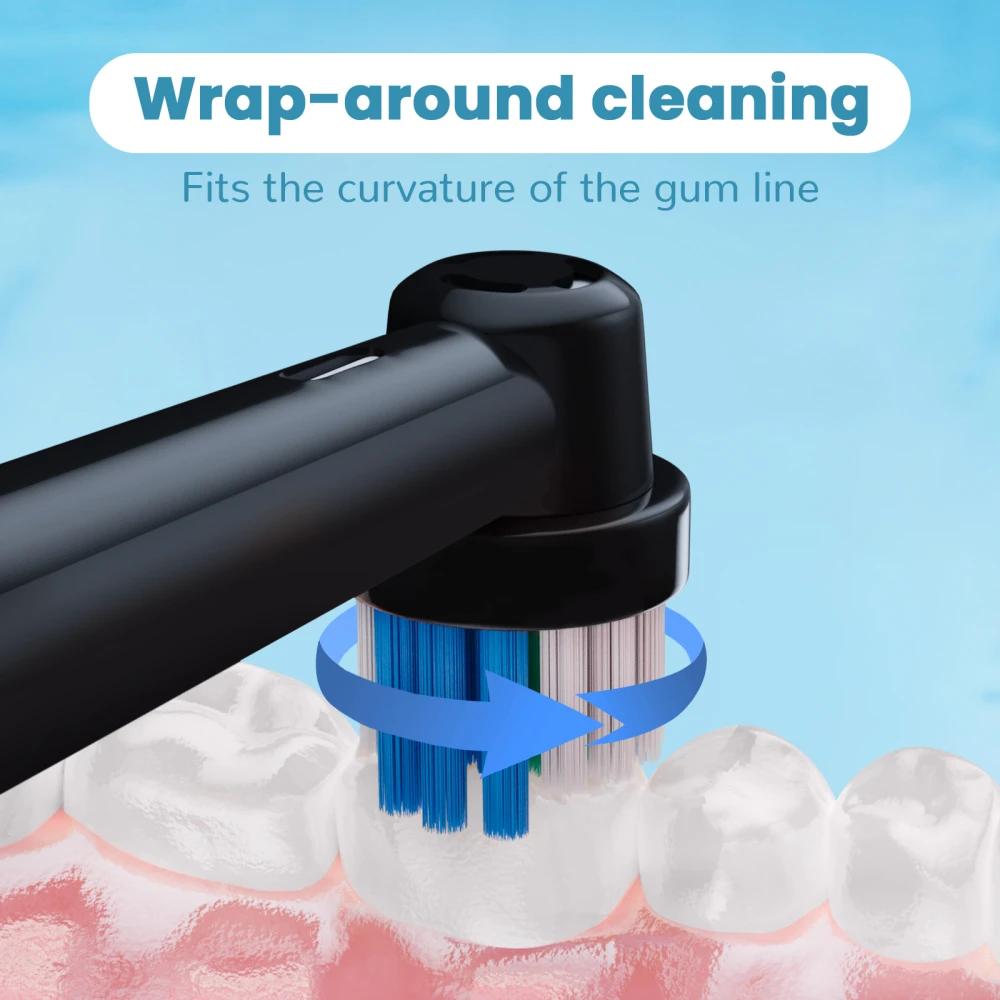 Têtes de brosse à dents de rechange compatibles avec les têtes de brosse électrique professionnelle