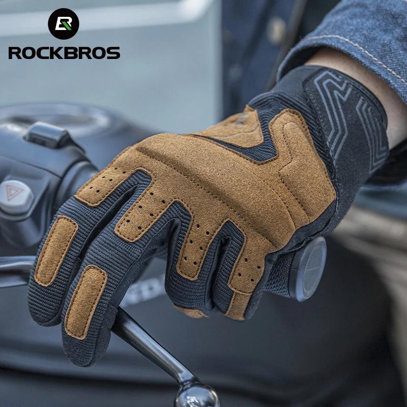 ROCKBROS – gants de vélo respirants et antidérapants, antichocs, en Polyester, confortables, équipem