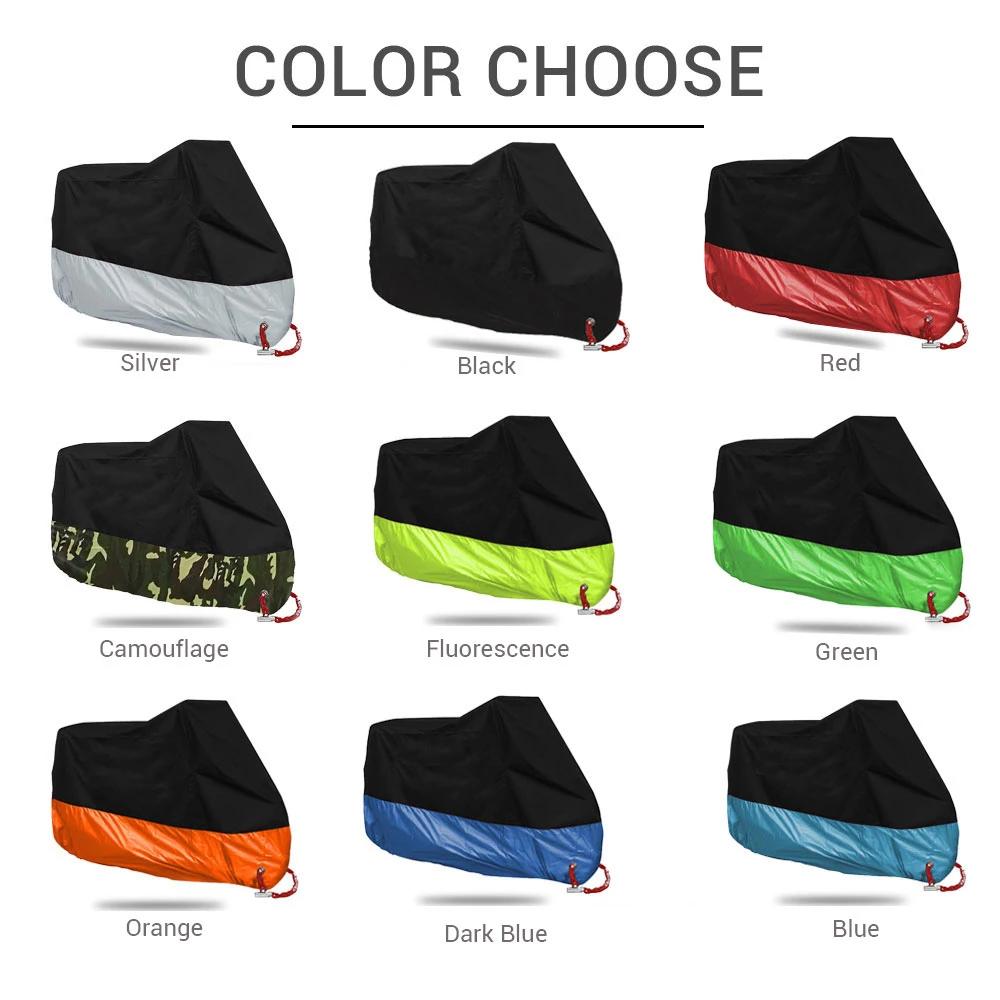 Juste de Protection Imperméable pour Moto, Anti-Poussière et UV, Couverture de Pluie pour Scooter, E
