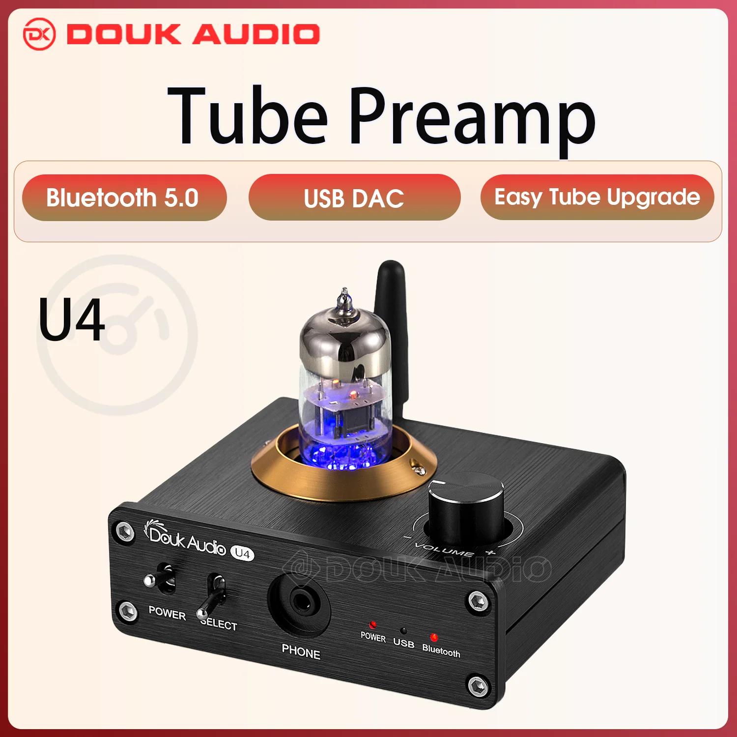 Douk – amplificateur de casque U4, Mini Tube Bluetooth 5.0, préampli Audio stéréo USB DAC, carte son