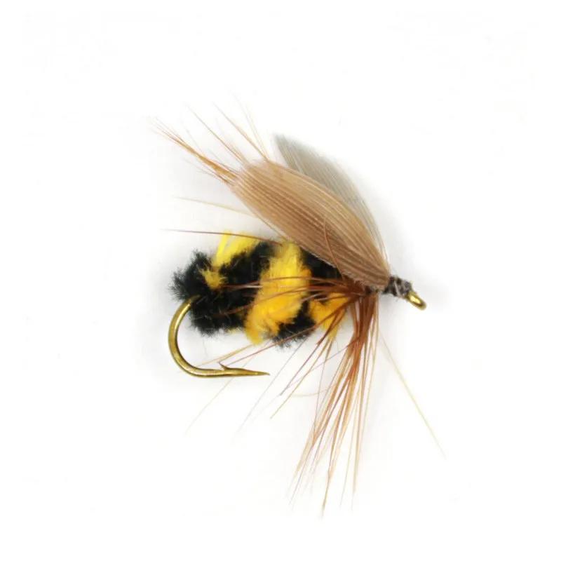 10 pièces/ensemble pêche artificielle insecte appât bourdon mouche truite pêche leurres bionique abe