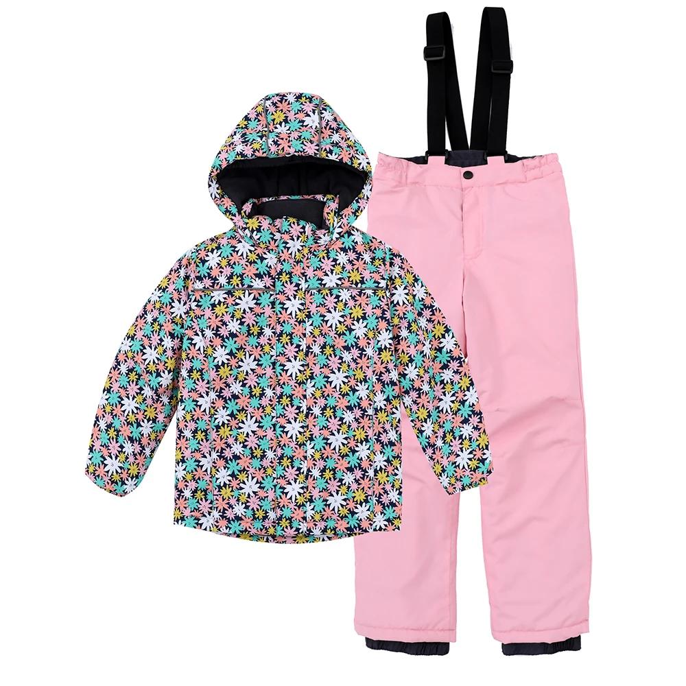 Combinaisons de Ski pour enfants, filles et garçons, manteau de Snowboard, pantalon, imperméable, co