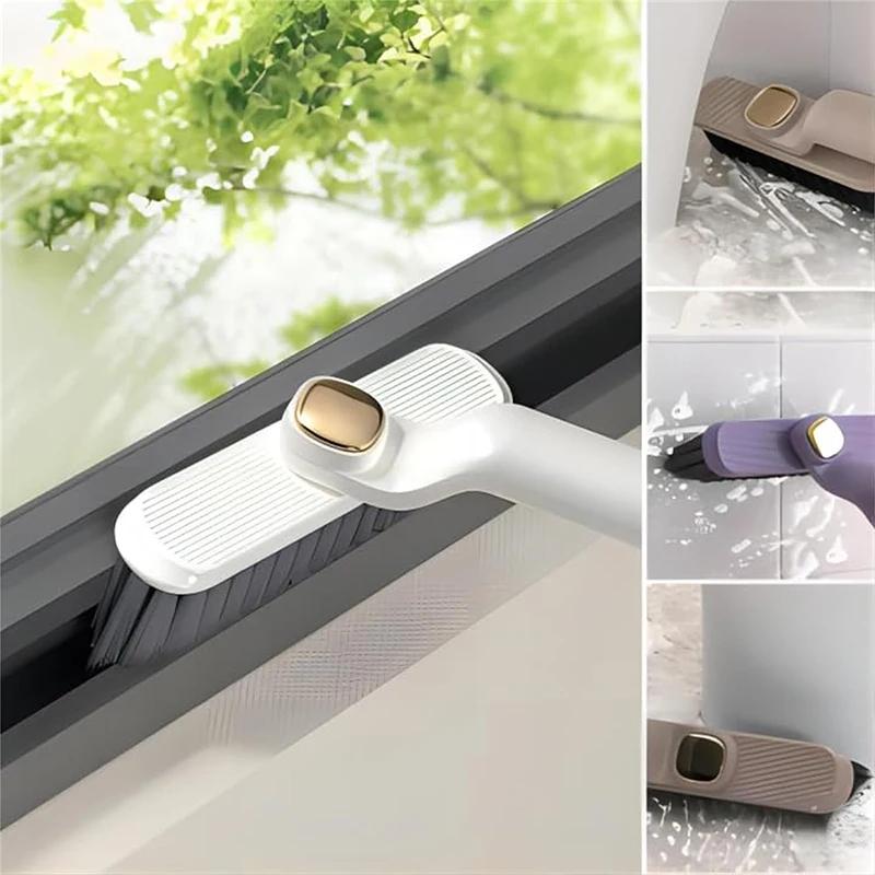 Brosse de nettoyage de crevasses rotative multifonction à main 360 ° Outil de nettoyage de coins r