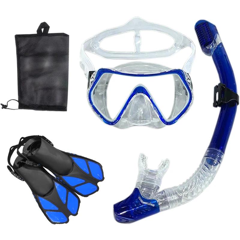 Masque et lunettes de plongée avec tuba, ensemble de tubes de natation pour adultes, unisexe