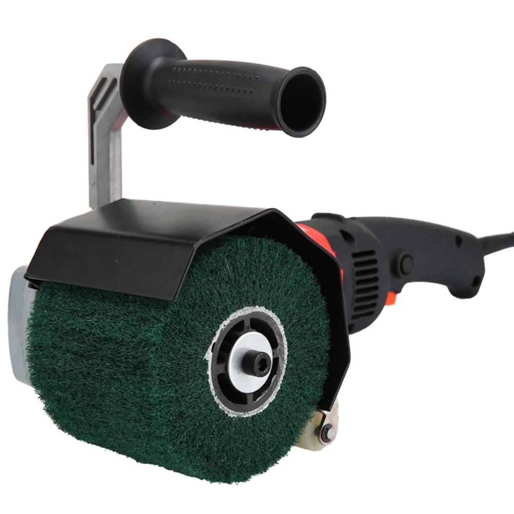 Tambour de polissage 100x120mm, roue de brunissage, fil métallique en Nylon, brosse de polissage, ro