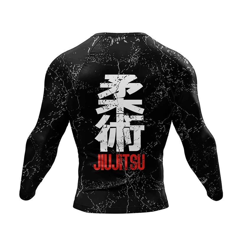Nouveau Kimono Jiu Jitsu Rashguard pour hommes Mma T-shirt + pantalon 4 pièces/ensemble Muay thai Sh