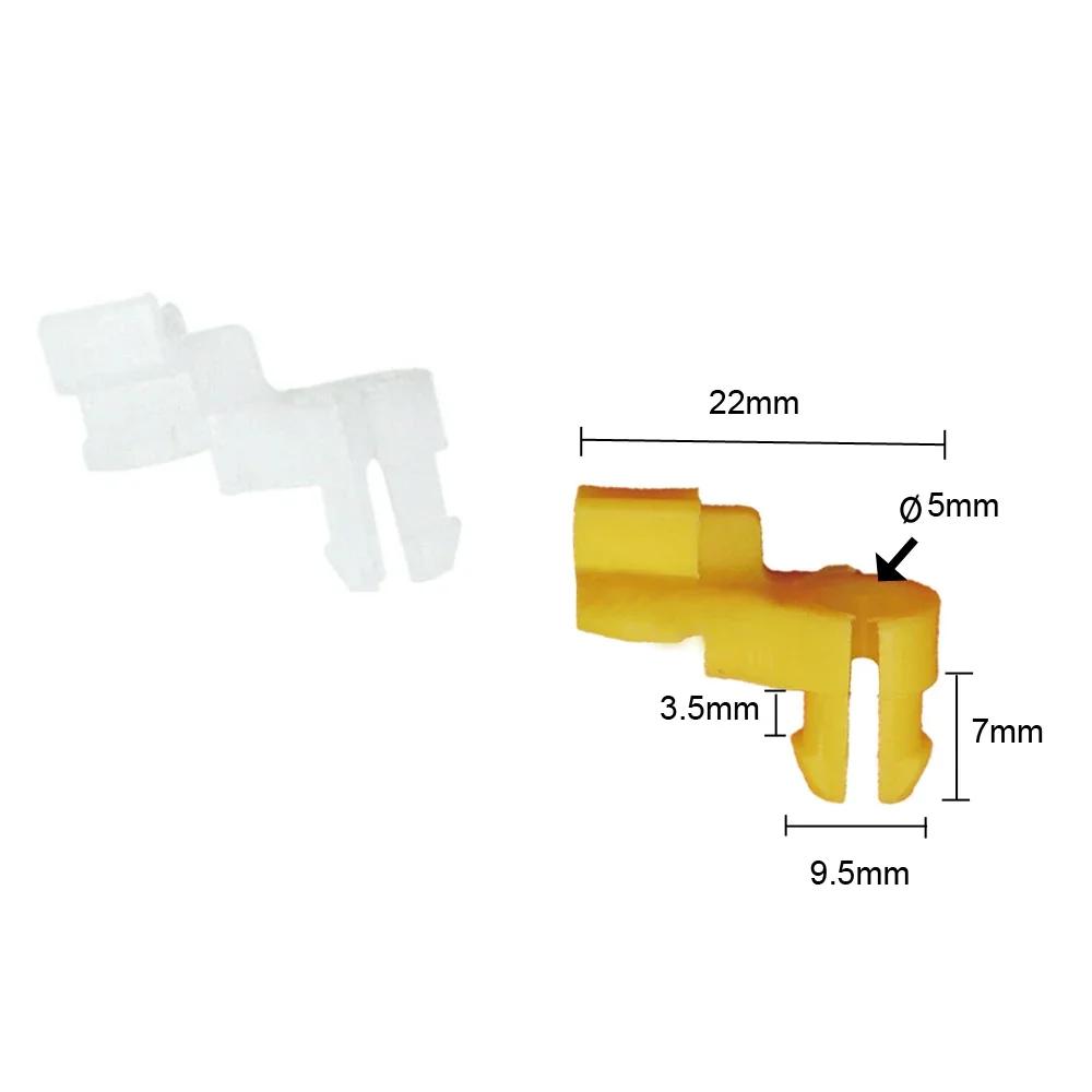 Clips de tige de verrouillage de porte de voiture en plastique et Nylon, 24 pièces, attaches de pous