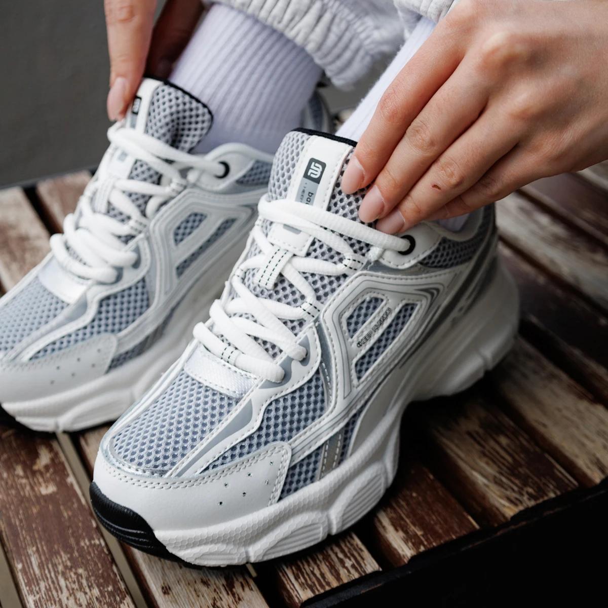 Chaussures de course rétro femme Baasploa - Baskets en maille légères et respirantes pour jogging et extérieur - Modèle décontracté
