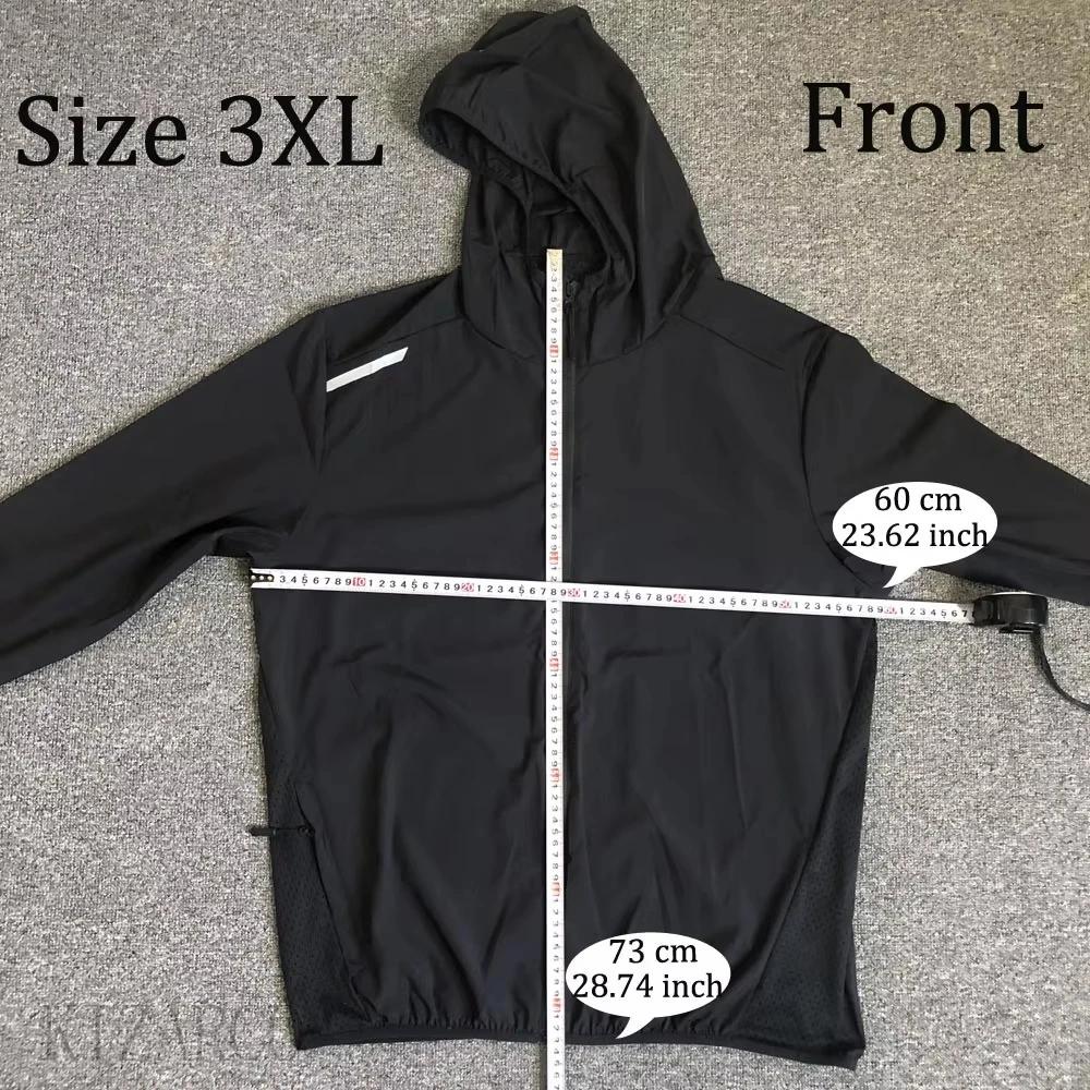 Veste de course automne 2025 réfléchissante à capuche pour hommes et femmes - Sport respirant