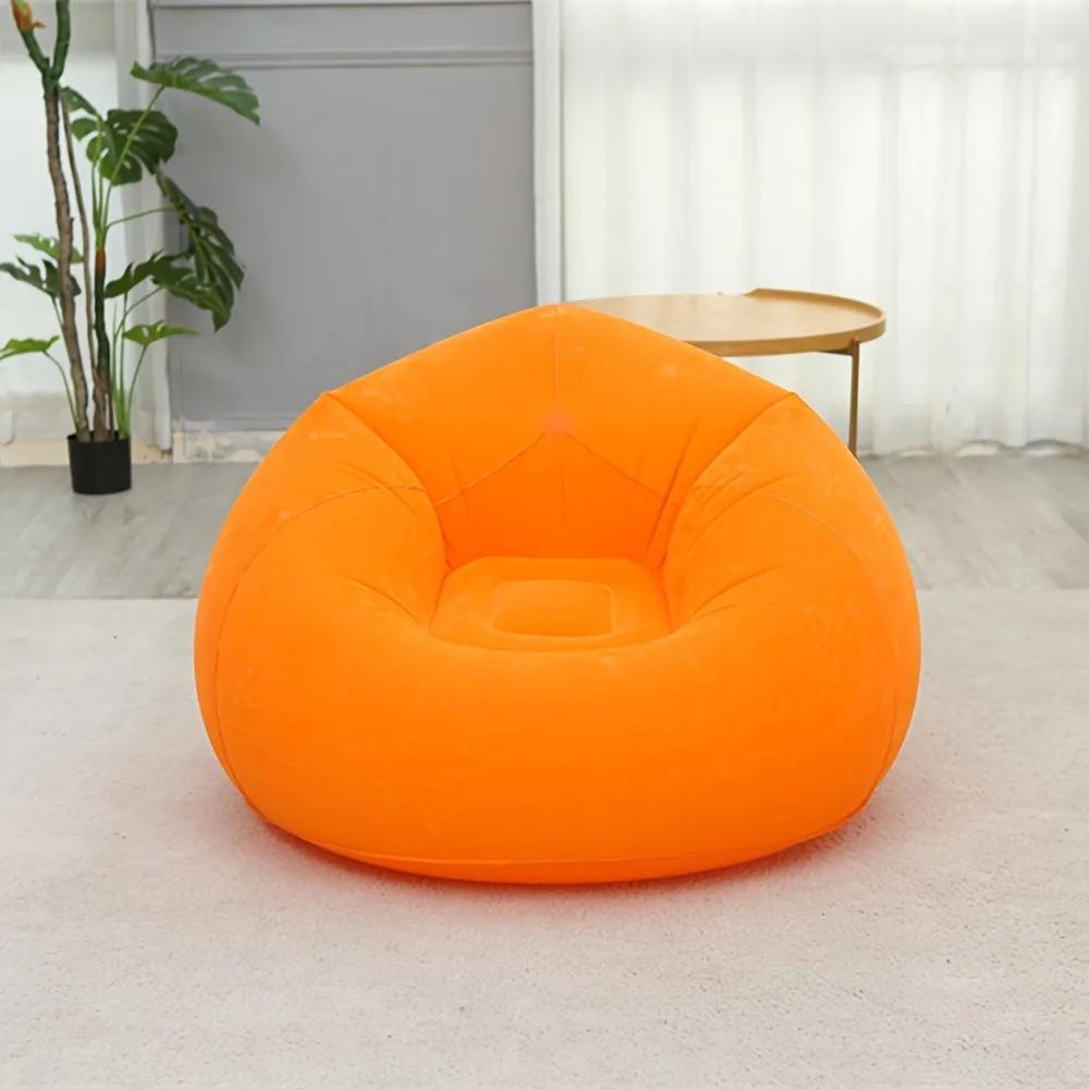 Canapé gonflable floqué, chaise longue gonflable portable et pliable pour la maison, le bureau, la s
