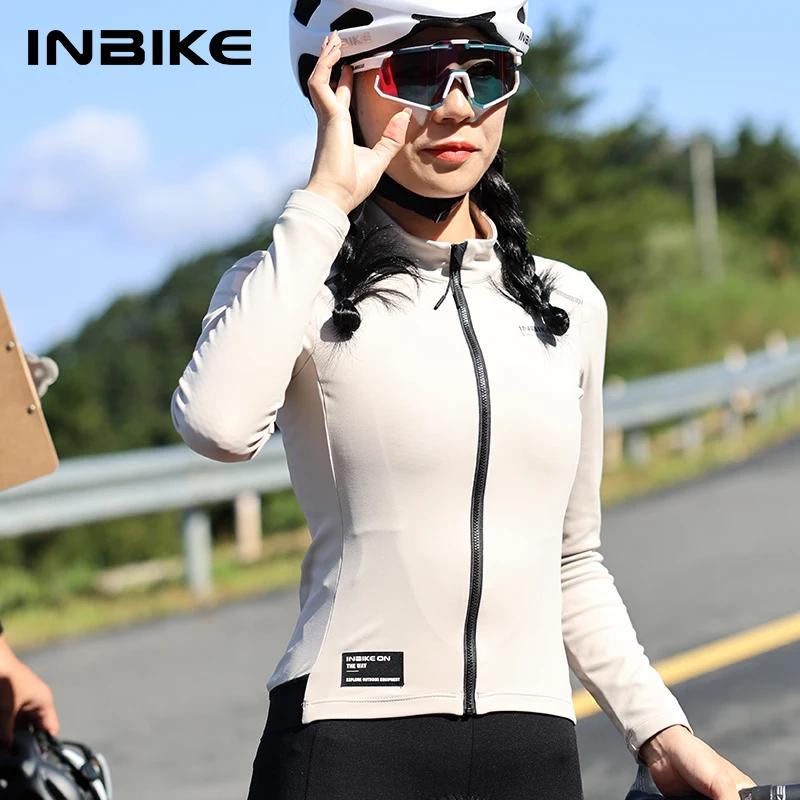 INBIKE hiver polaire femme maillot de cyclisme thermique vtt vélo Colthing vélo de route veste coupe