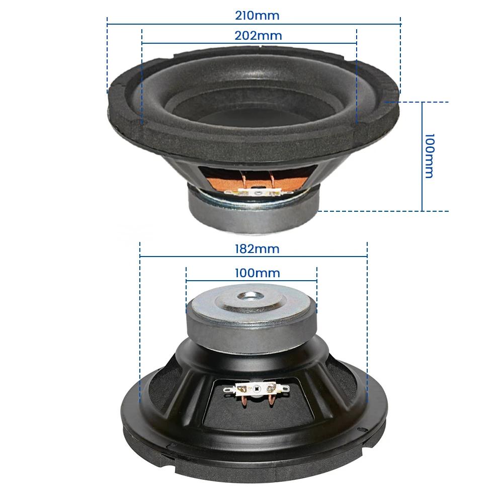 AIYIMA 8 pouces caisson de basses haut-parleur Audio 4 Ohm 80W Home cinéma caisson de basses haut-pa