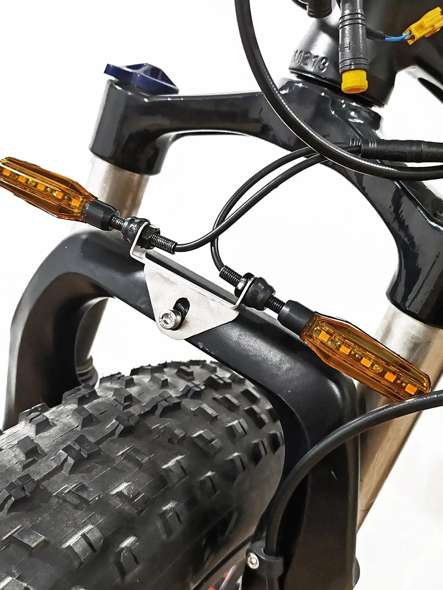 Kit de clignotants de vélo électrique IGO-E, 36V 48V52V 72V, câble étanche clignotant à flux