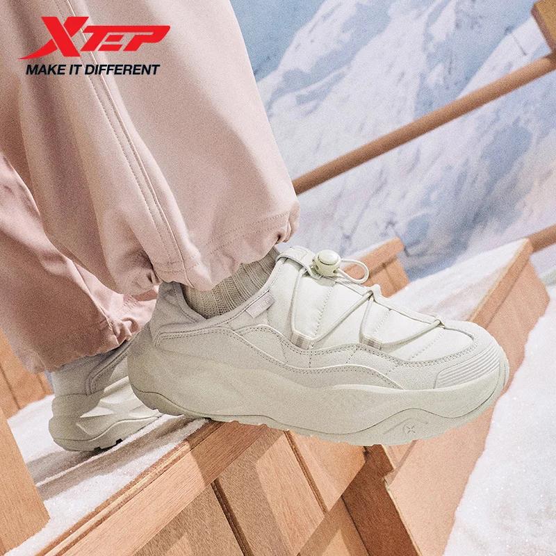 Xtep chaussures en coton pour femmes 2025 hiver nouveauté loisirs confortable coussin soutien résist