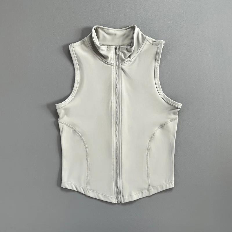 Gilet de sport sans manches, gilet à séchage rapide, haut court de sport pour femmes, gilet d'exerci