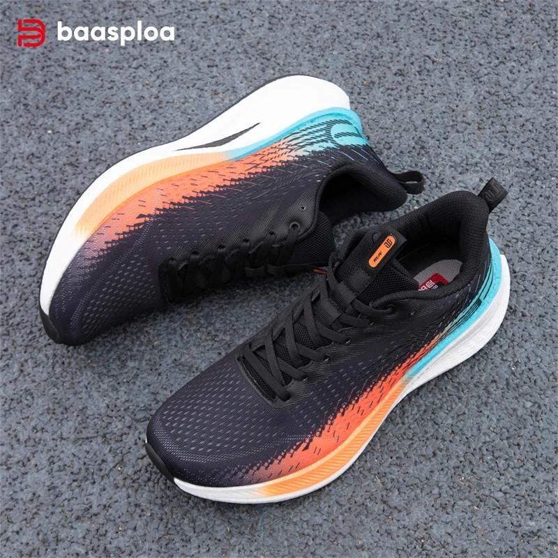 Baasploa-Chaussures de course respirantes et décontractées pour hommes et femmes, chaussures de spor