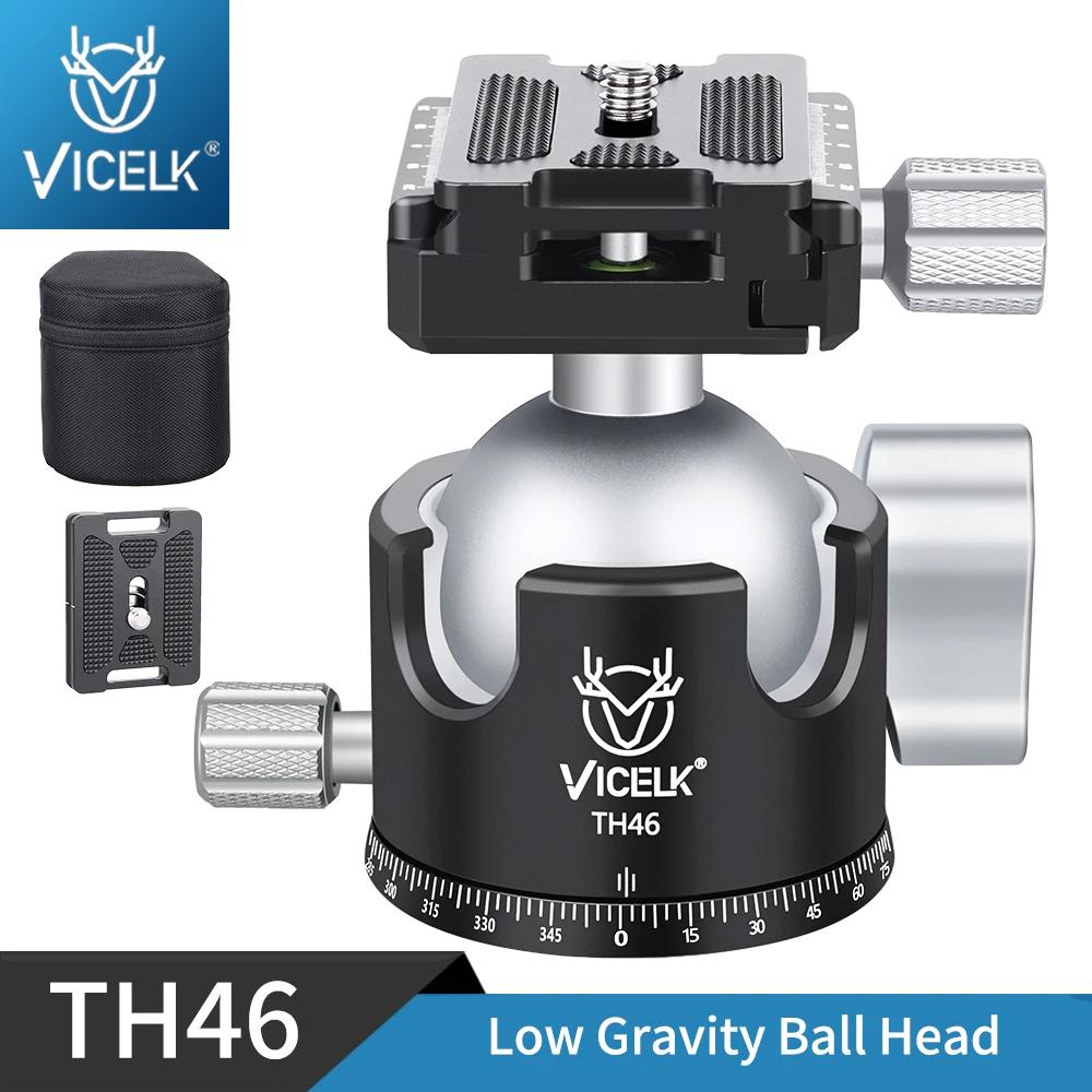 VICELK TH46 trépied professionnel rotule basse gravité Center panoramique CNC 46mm boule pour trépie