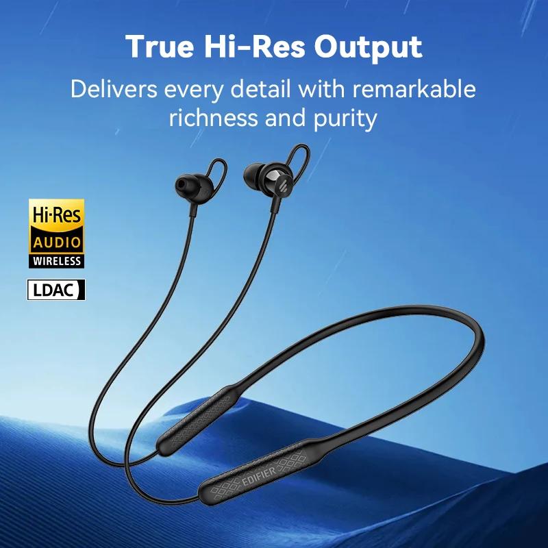 Écouteurs Bluetooth à tour de cou Edifier W210BT, type magnétique, écouteurs sportifs, casque sans f