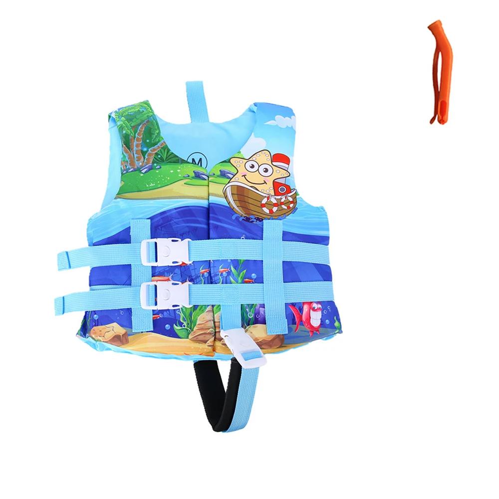 Gilet de sauvetage flottant pour la natation avec boucles verrouillables pour enfants, imprimé de de