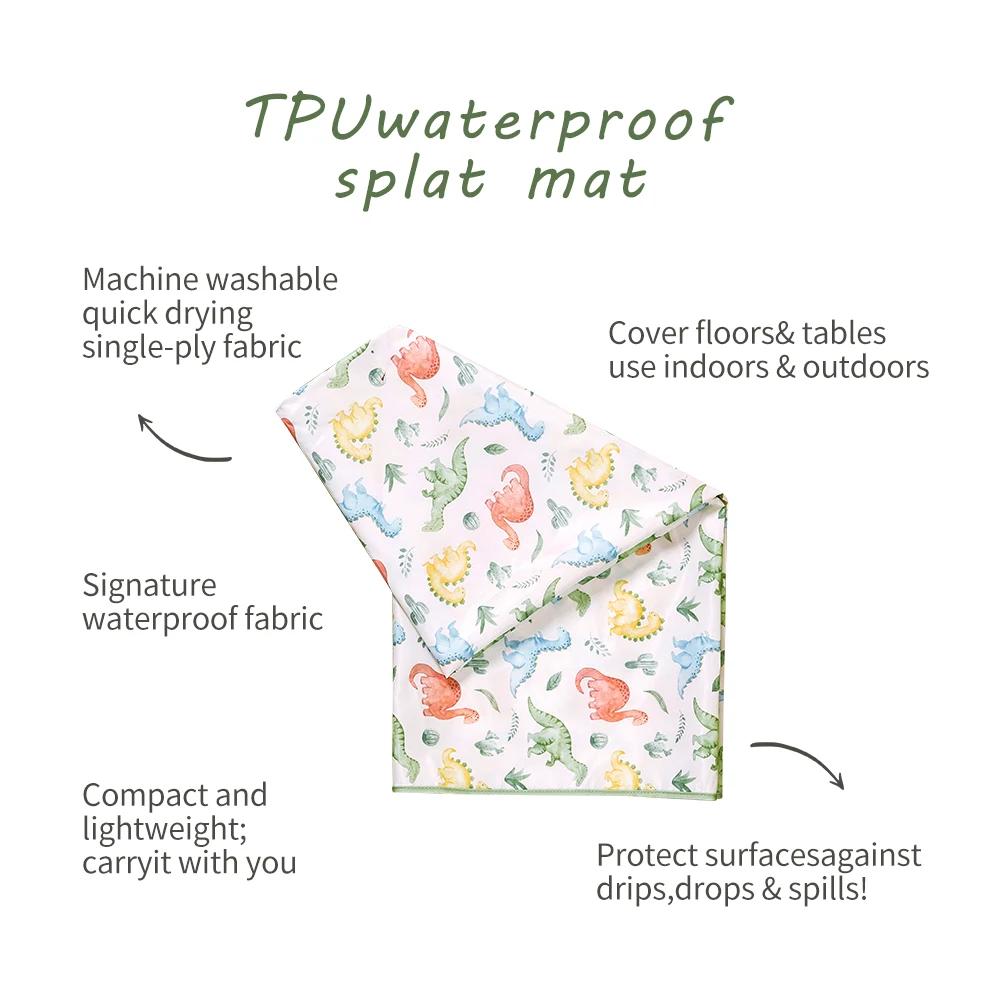 Elinfant 1 Pc bébé chaise haute Splat tapis Portable bébé salle à manger chaise tapis imperméable an